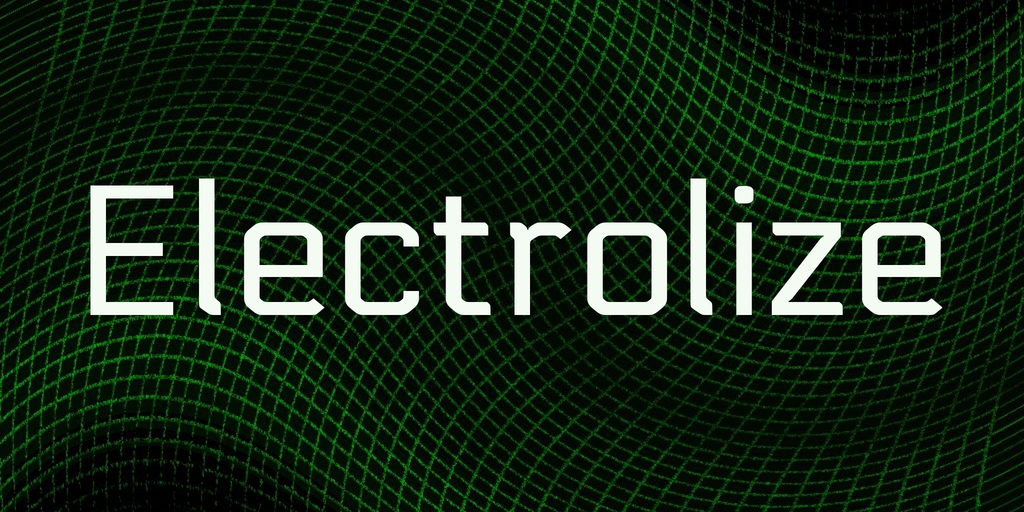 Electrolize Regular Font preview