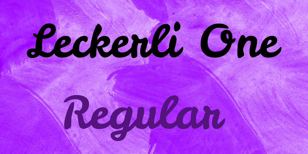 Leckerli One Font preview