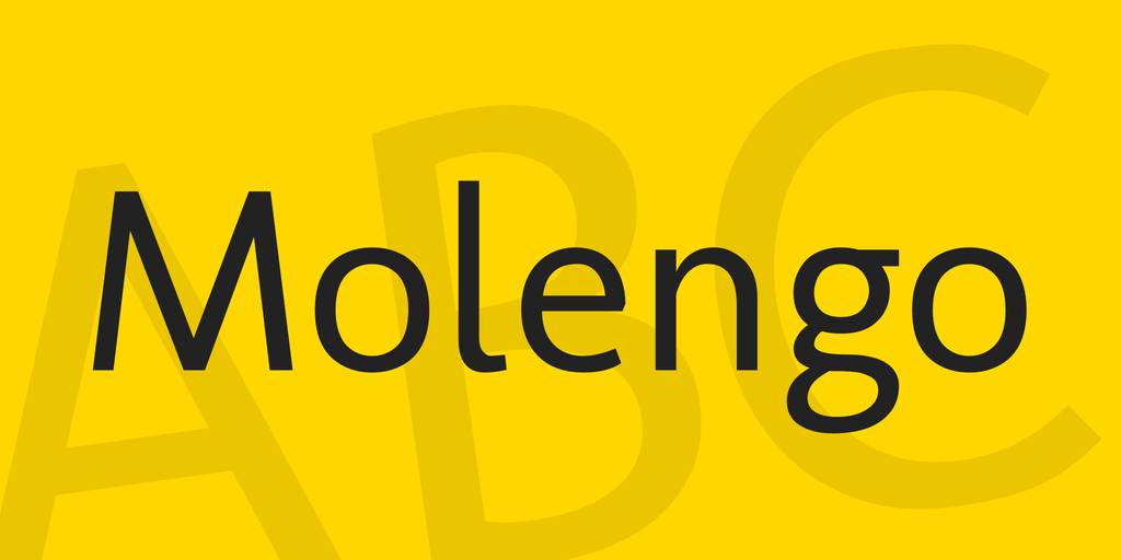 Molengo Font preview