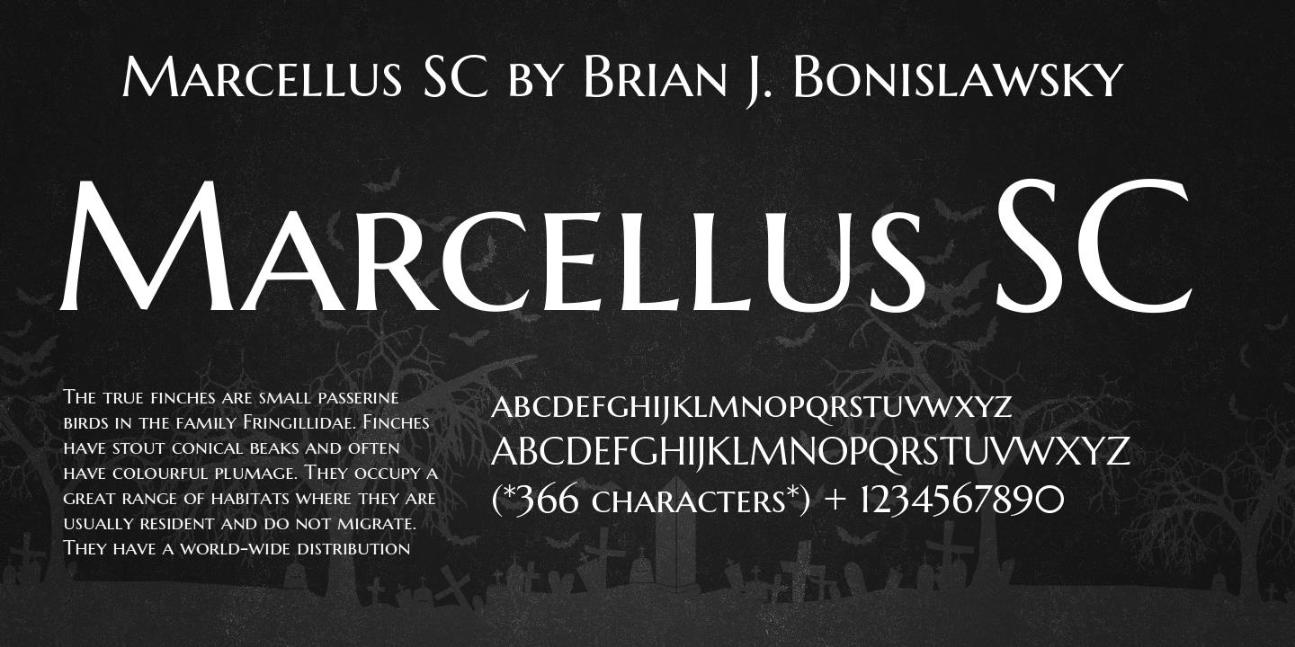 Marcellus SC Regular Font preview