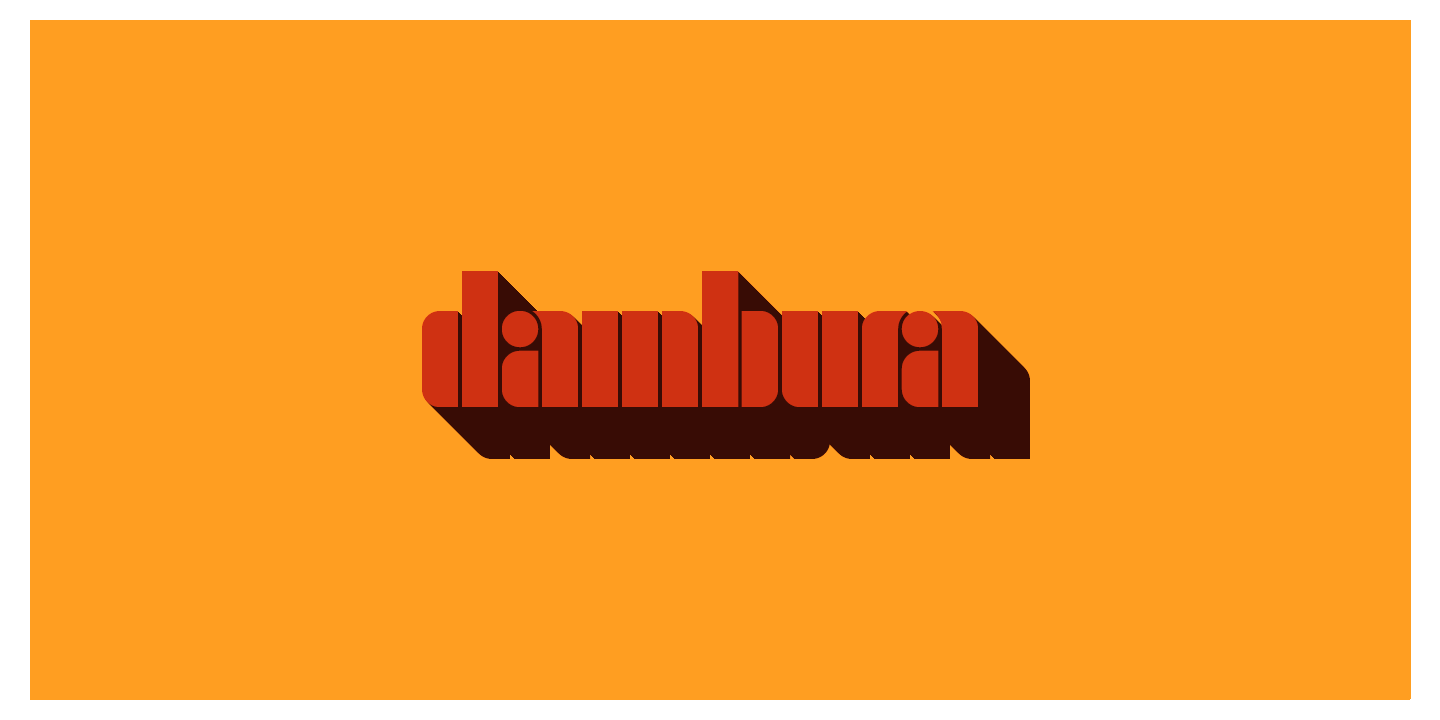 Dambura  Regular Font preview