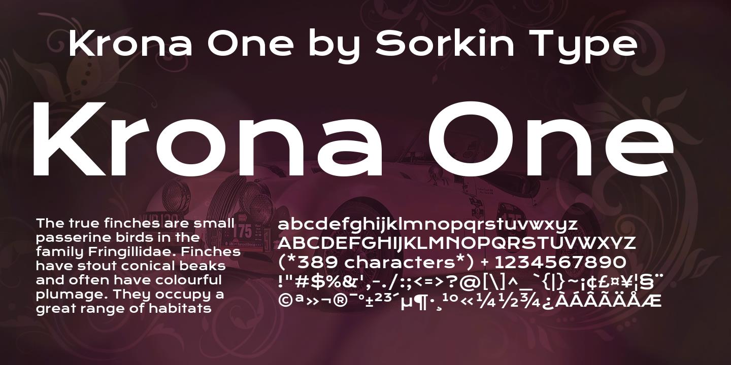 Krona One Regular Font preview
