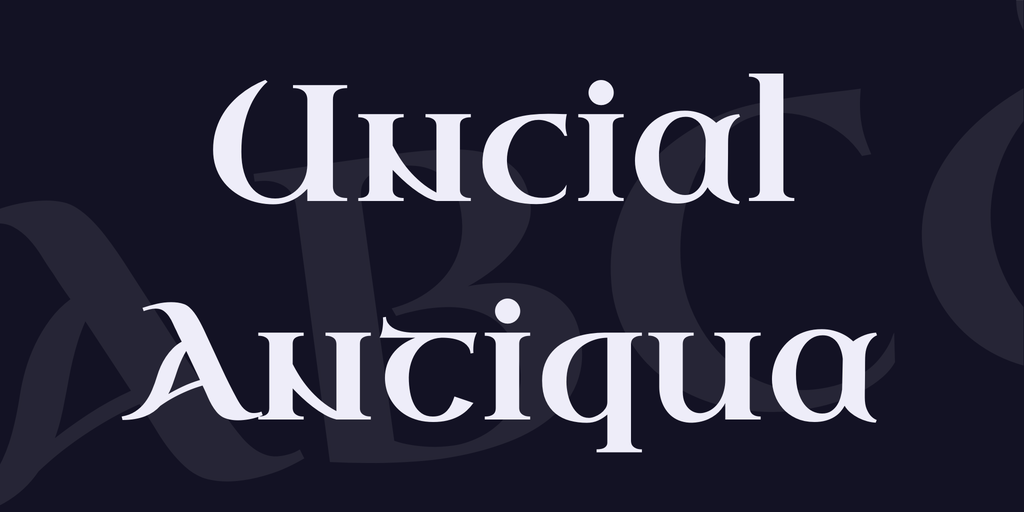 Uncial Antiqua Font preview