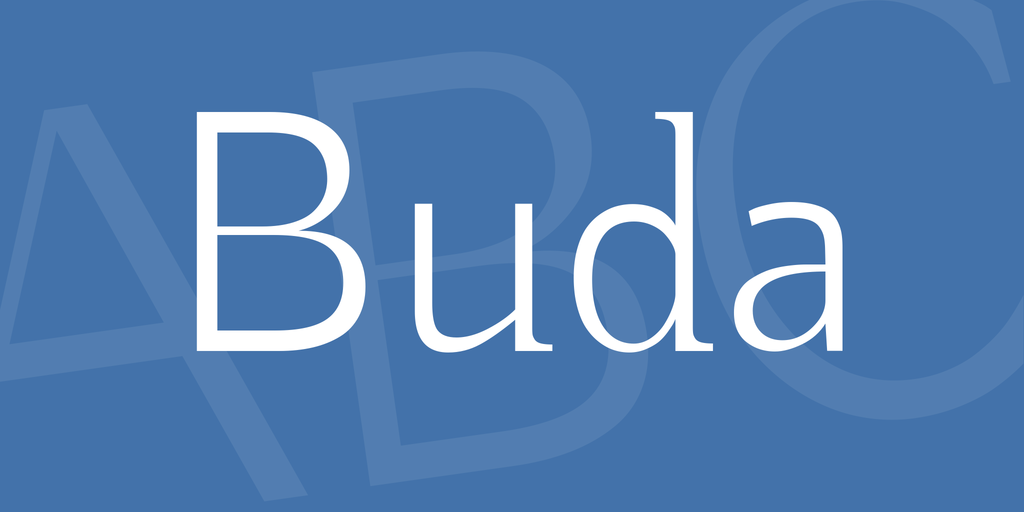 Buda Font preview