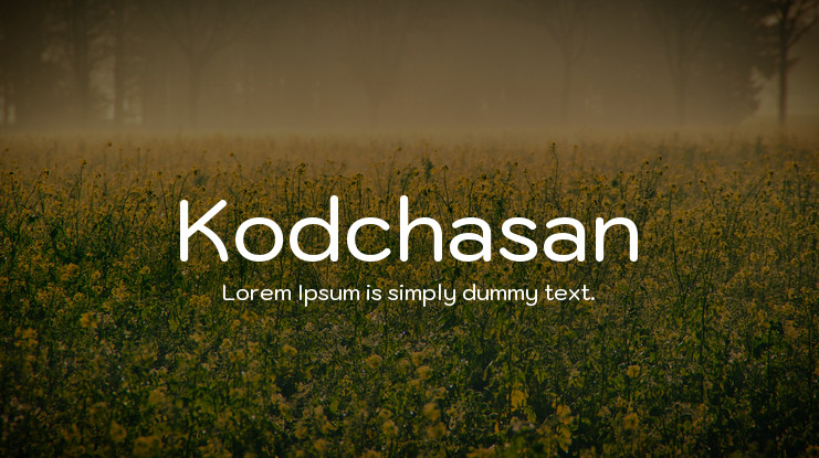 Kodchasan Font preview