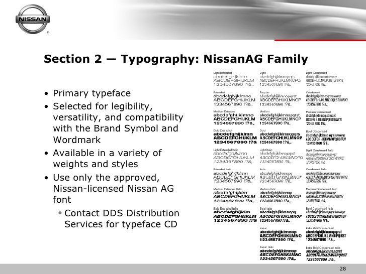 Nissan AG Medium Ext Font preview