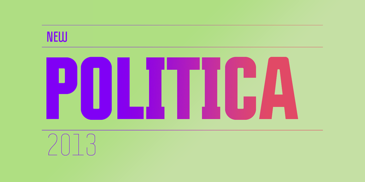 Politica Regular Font preview