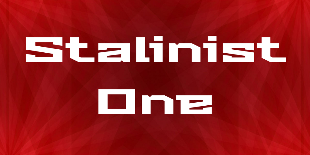 Stalinist One Regular Font preview