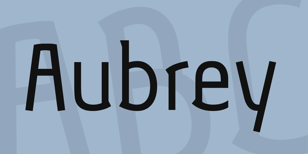 Aubrey Regular Font preview