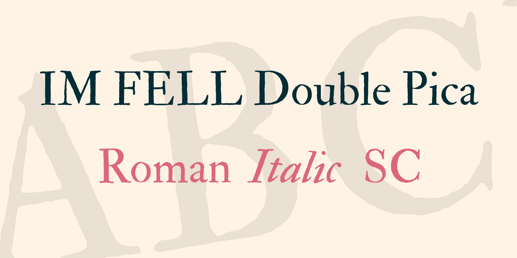IM FELL Double Pica SC Regular Font preview
