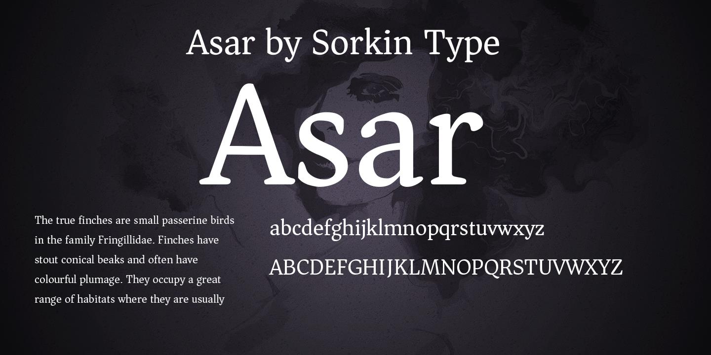 Asar Font preview