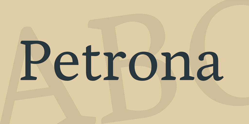 Petrona Regular Font preview