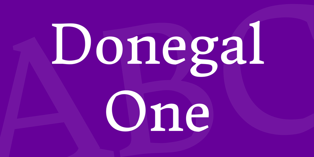 Donegal One Regular Font preview