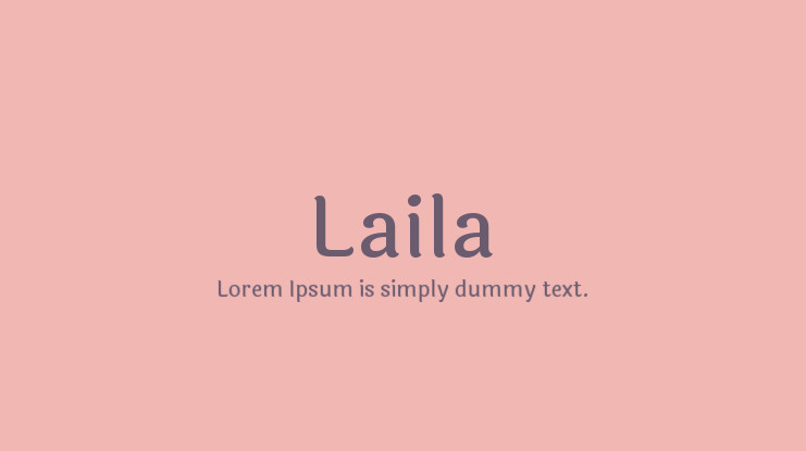 Laila Medium Font preview