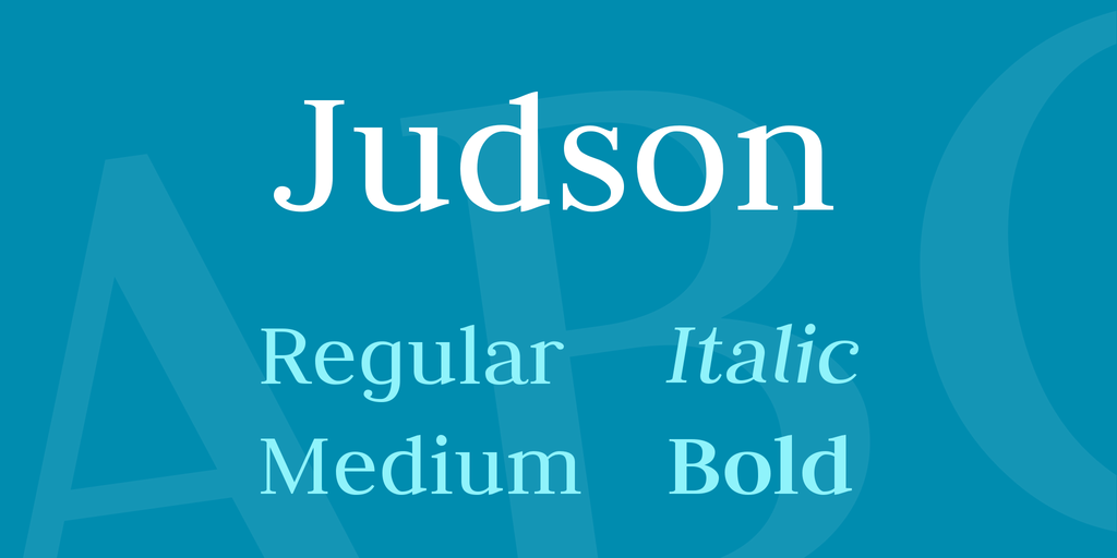 Judson Regular Font preview