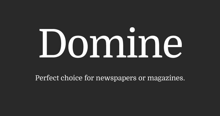 Domine Bold Font preview