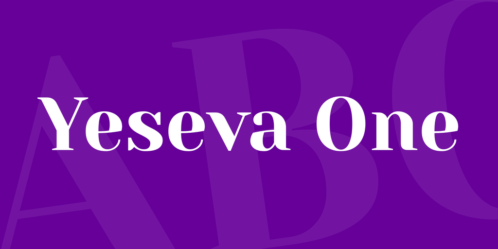 Yeseva One Regular Font preview