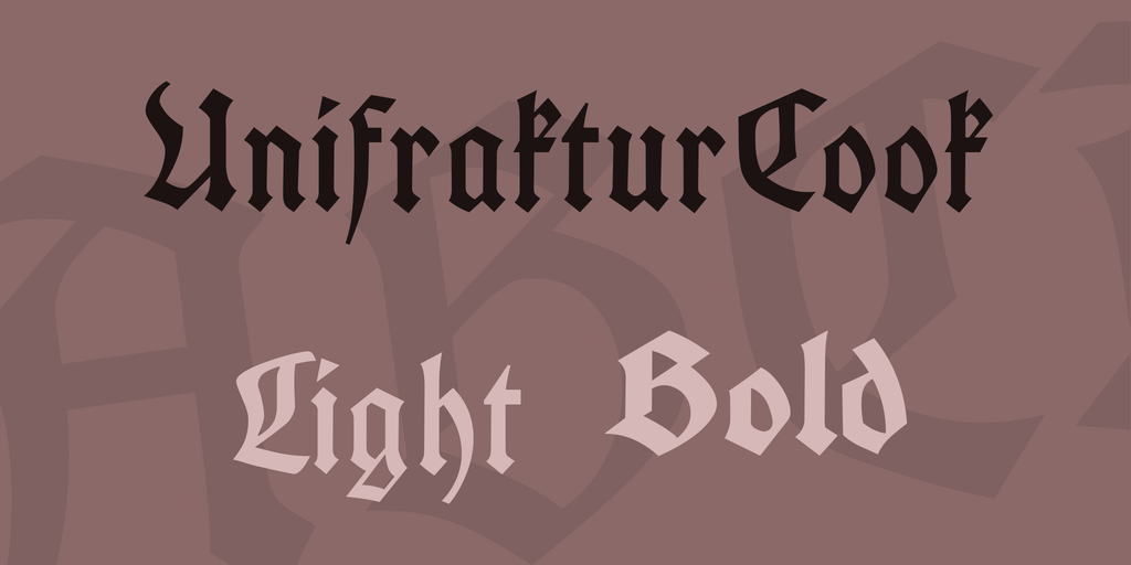 UnifrakturCook Regular Font preview