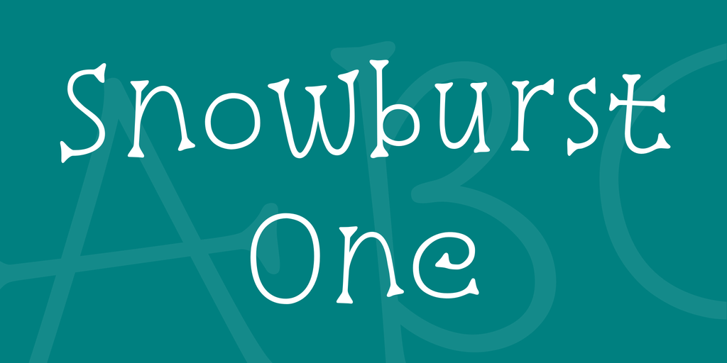 Snowburst One Font preview