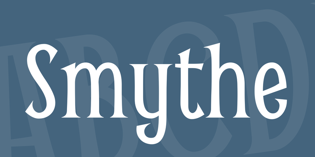 Smythe Font preview