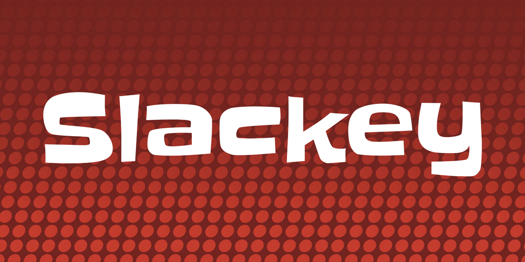 Slackey Font preview