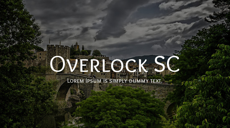 Overlock SC Regular Font preview