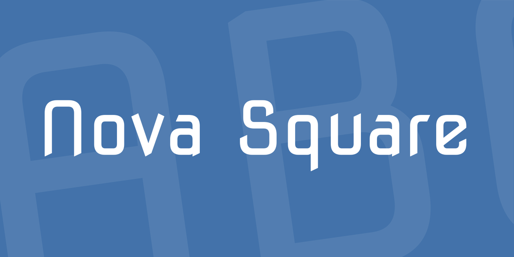 Nova Square Regular Font preview