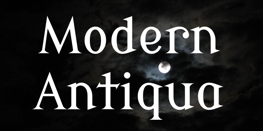 Modern Antiqua Font preview