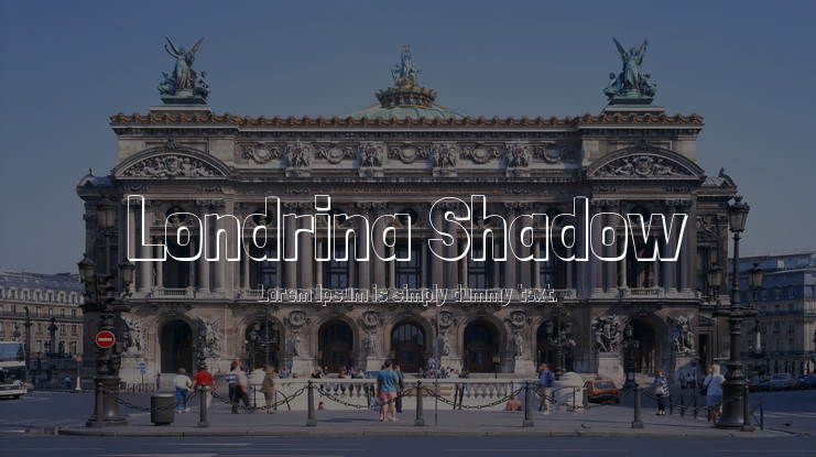 Londrina Shadow Regular Font preview