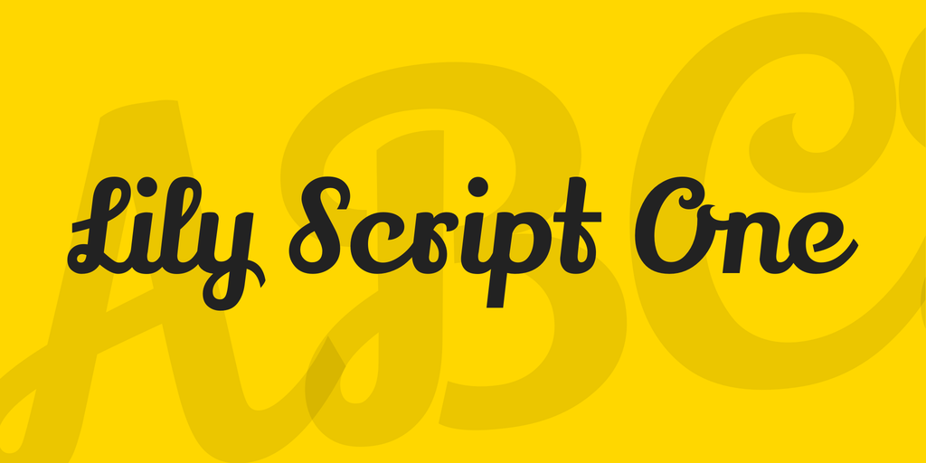 Lily Script One Font preview