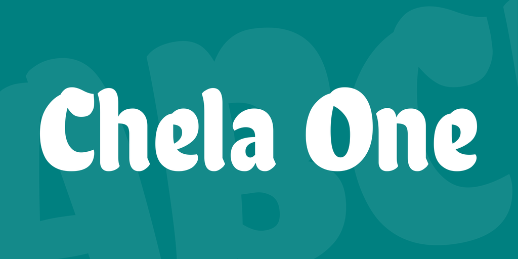 Chela One Regular Font preview