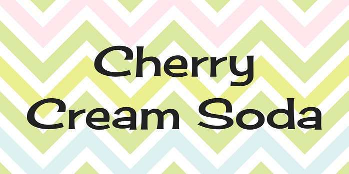 Cherry Cream Soda Regular Font preview