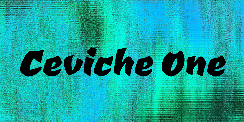 Ceviche One Regular Font preview