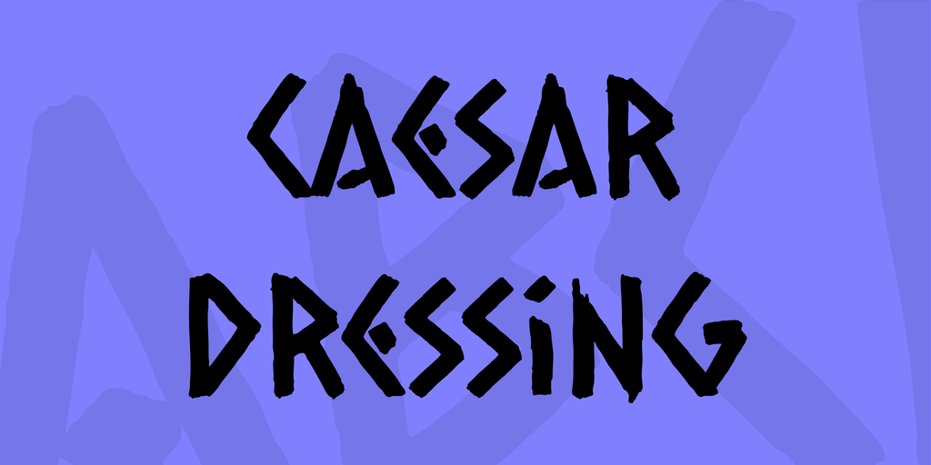 Caesar Dressing Regular Font preview