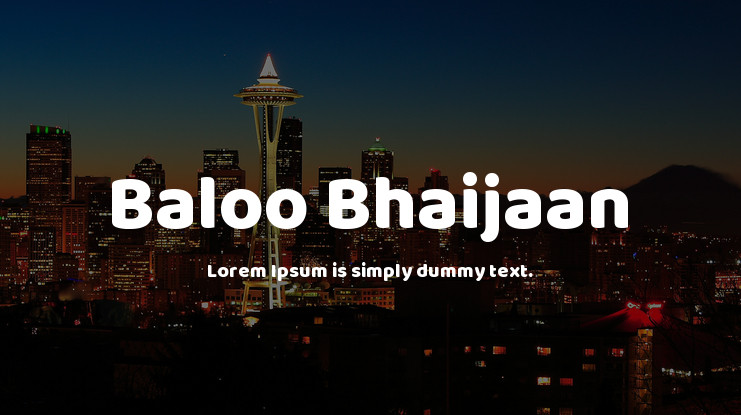 Baloo Bhaijaan Regular Font preview