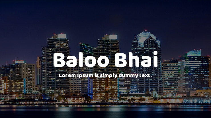 Baloo Bhai Font preview