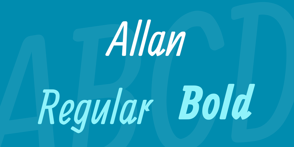 Allan Regular Font preview