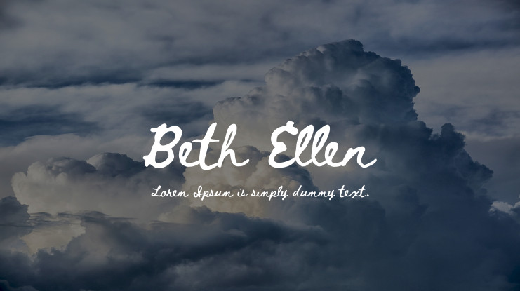 Beth Ellen Regular Font preview