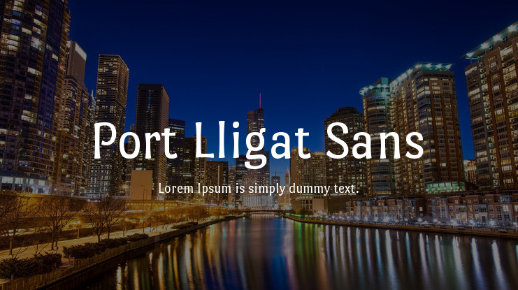 Port Lligat Sans Font preview