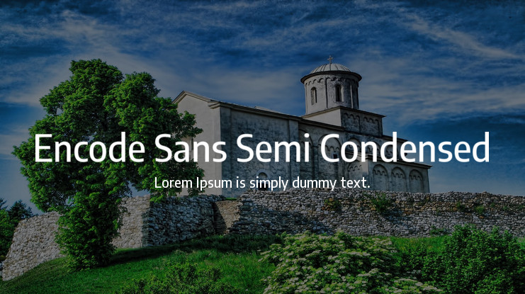 Encode Sans Semi Condensed Medium Font preview