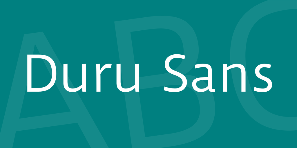 Duru Sans Font preview