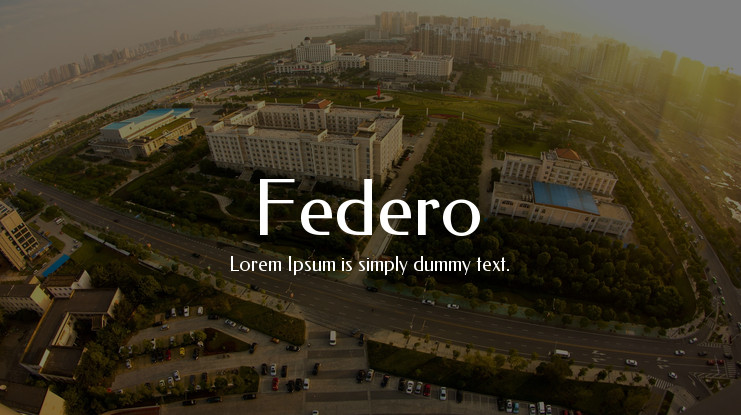 Federo Regular Font preview