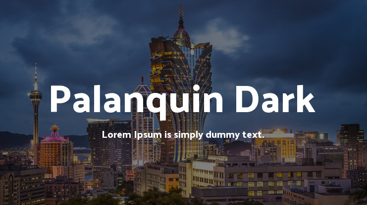 Palanquin Dark Medium Font preview