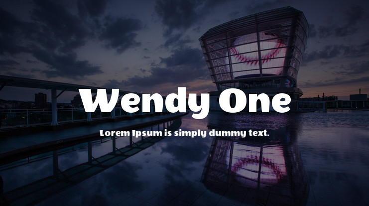 Wendy One Regular Font preview