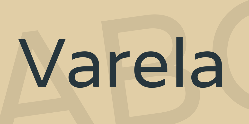 Varela Regular Font preview