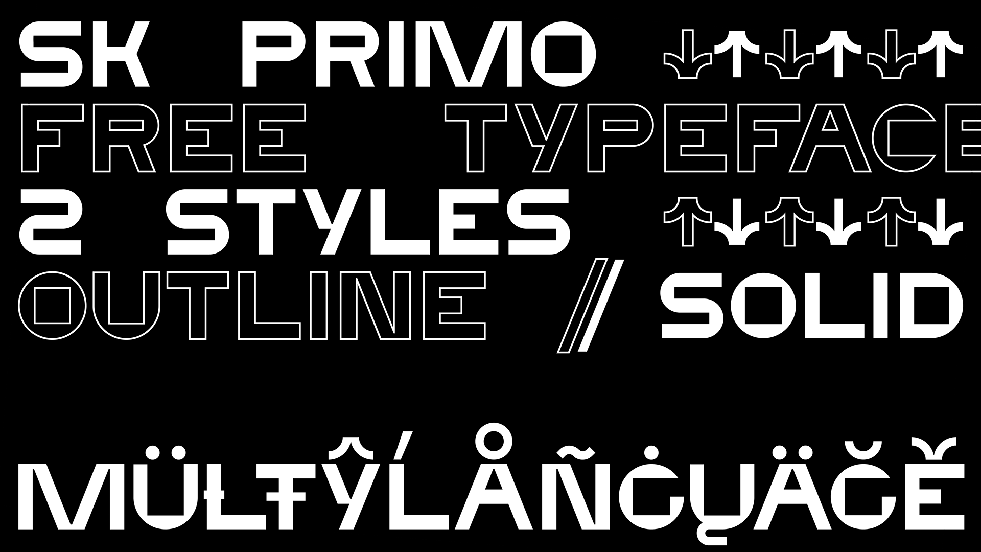 SK Primo Font preview