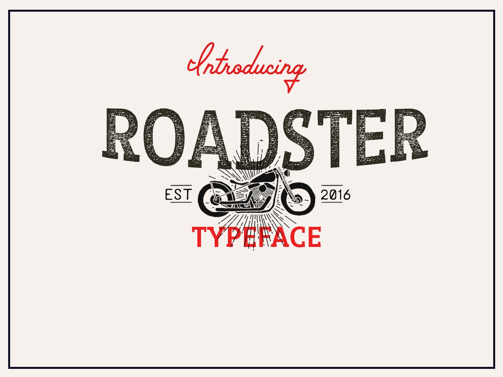 Roadster Font preview
