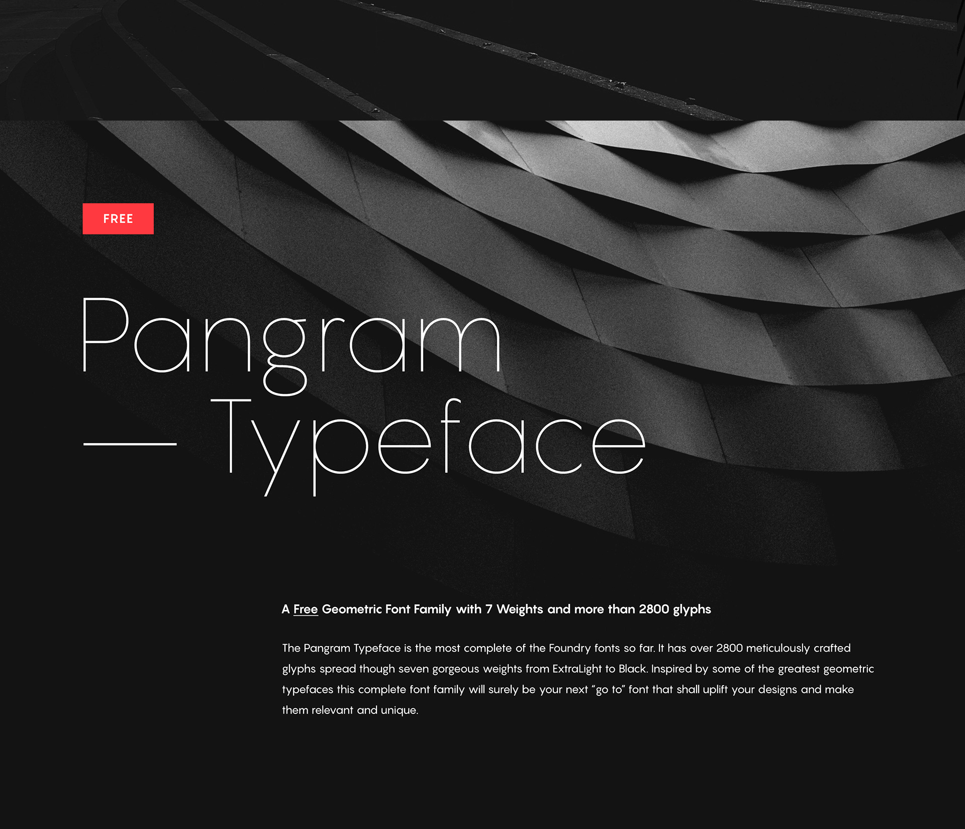 Pangram Font preview