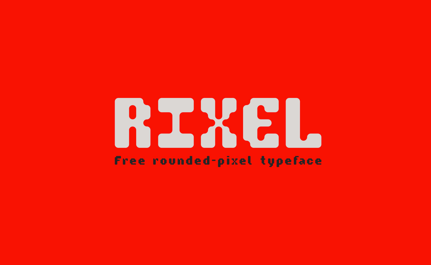 Rixel Regular Font preview