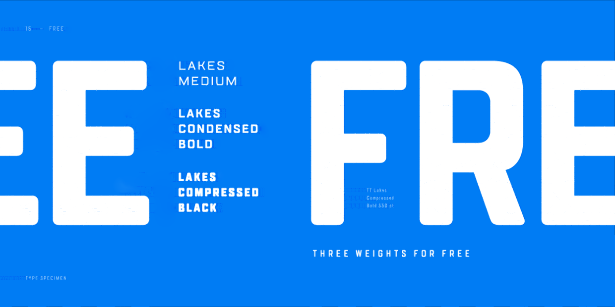 TT Lakes Font preview